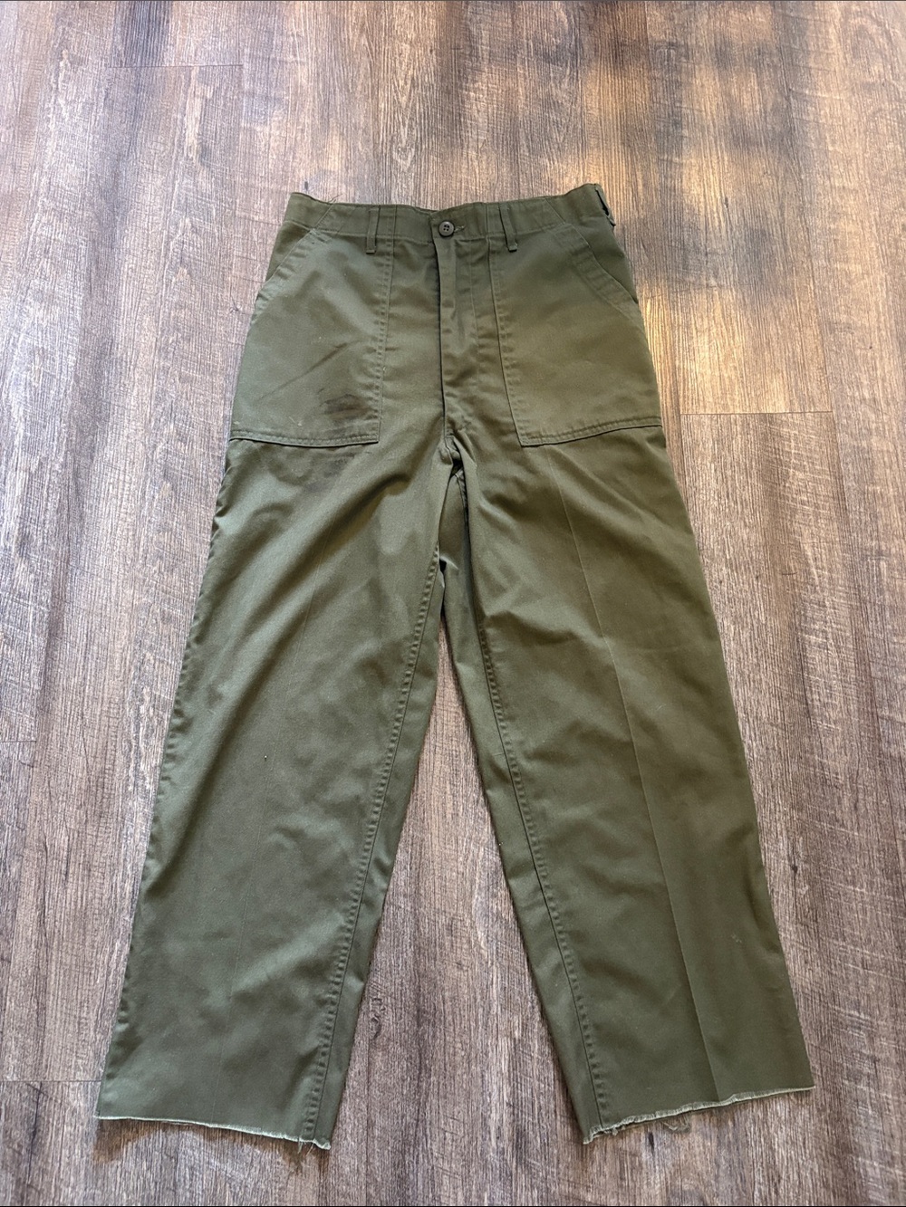 Mens Vintage Green Fatigues